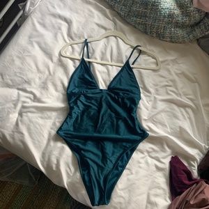 Turquoise 1- piece bathing suit